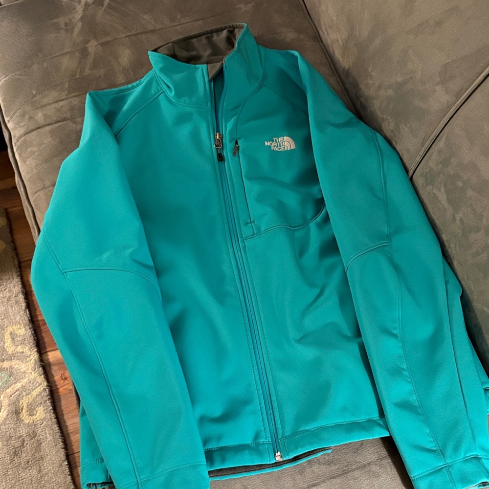 The North Face Turquoise Softshell Jacket